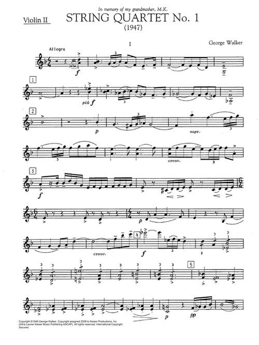 String Quartet No. 1 String Quartet No. 1 String Quartet scores gallery preview page 8