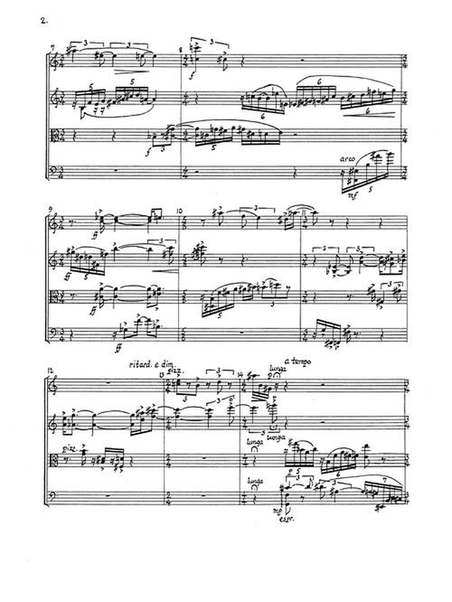 String Quartet No. 2 String Quartet No. 2 String Quartet scores gallery preview page 4