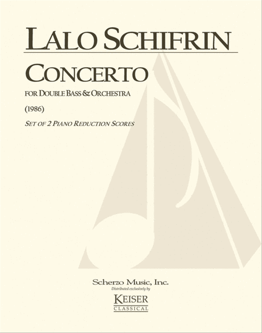 Concerto for Double Bass and Orchestra Double Bass scores gallery preview page 1