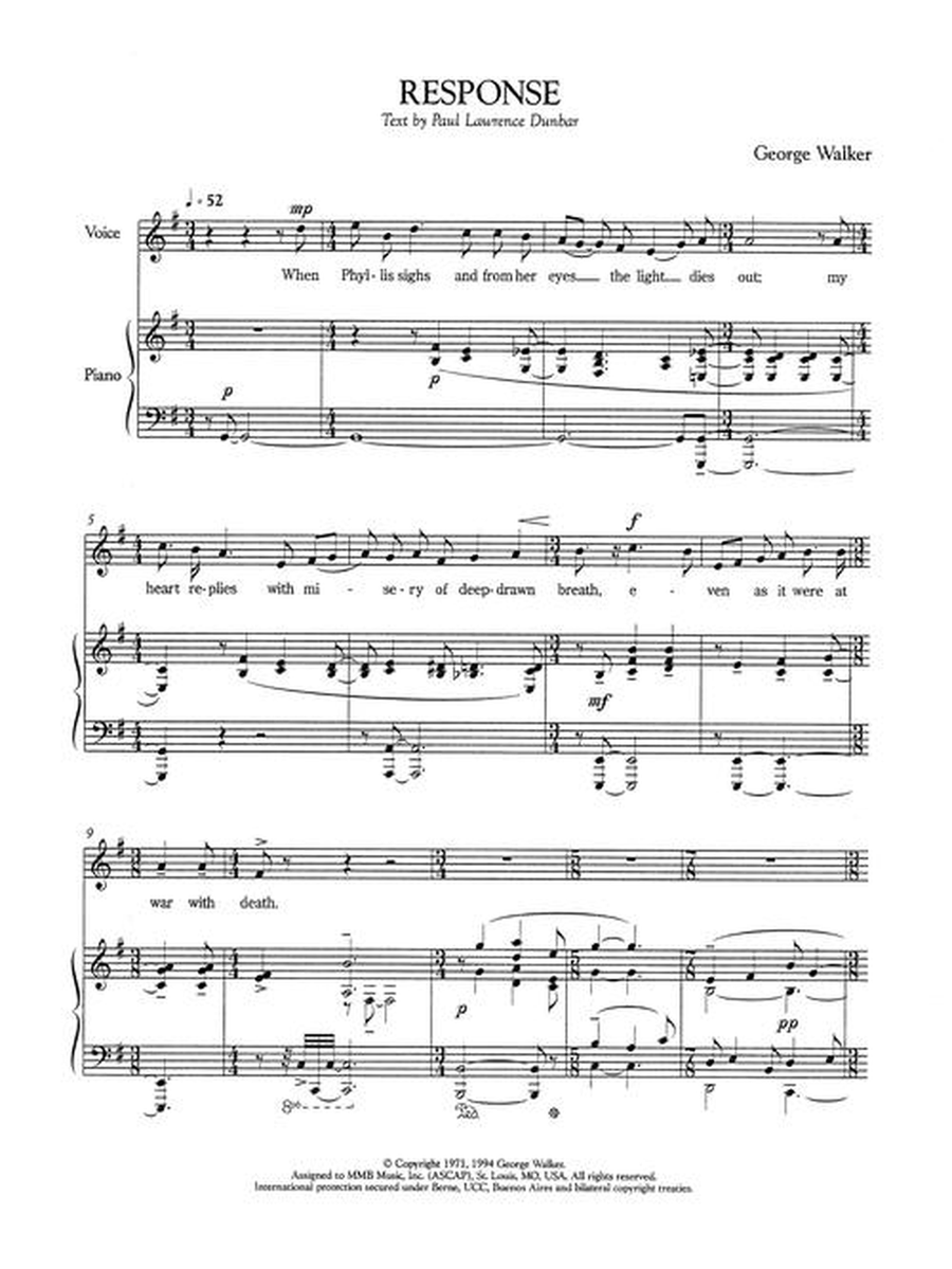 Nine Songs Nine Songs Mezzo-Soprano Voice scores gallery preview page 4