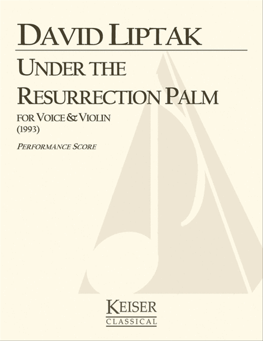 Under the Resurrection Palm Voice scores gallery preview page 1
