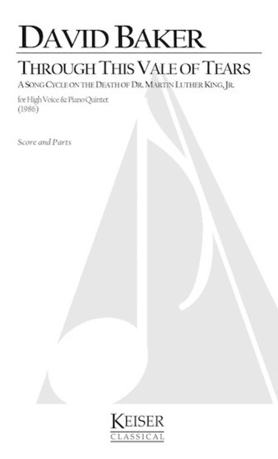 Through This Vale of Tears – In Memoriam: Martin Luther King, Jr. Piano Accompaniment scores gallery preview page 1