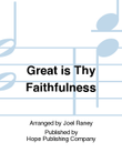 Great Is Thy Faithfulness - Conductor's Score mini preview