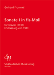 Sonata I fur Klavier (1931) f sharp minor
