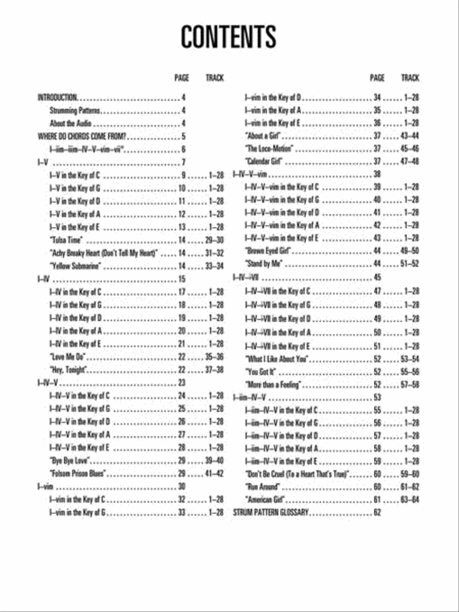 Open Chords Open Chords Guitar Tablature scores gallery preview page 2