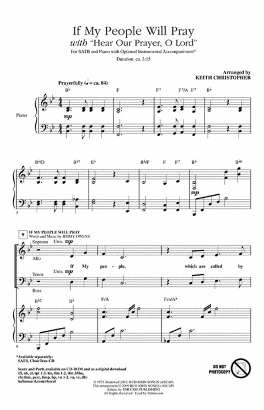If My People Will Pray Choir scores gallery preview page 2