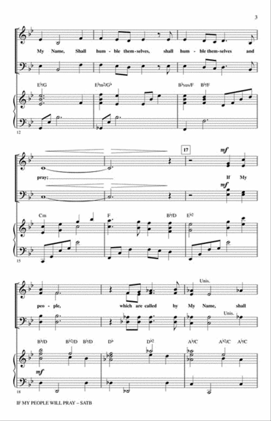If My People Will Pray Choir scores gallery preview page 3