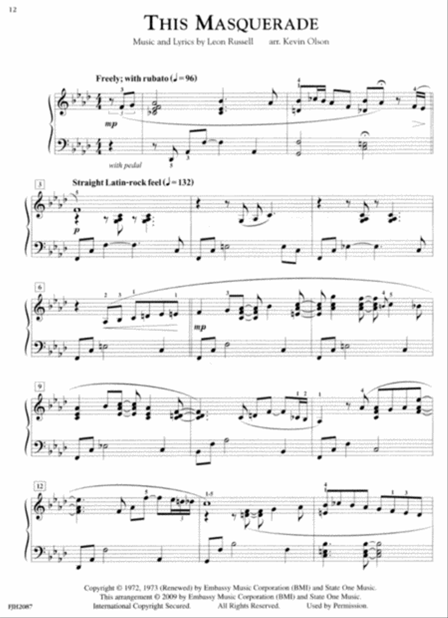 In Recital for the Advancing Pianist, Jazz & Blues Piano Method scores gallery preview page 3