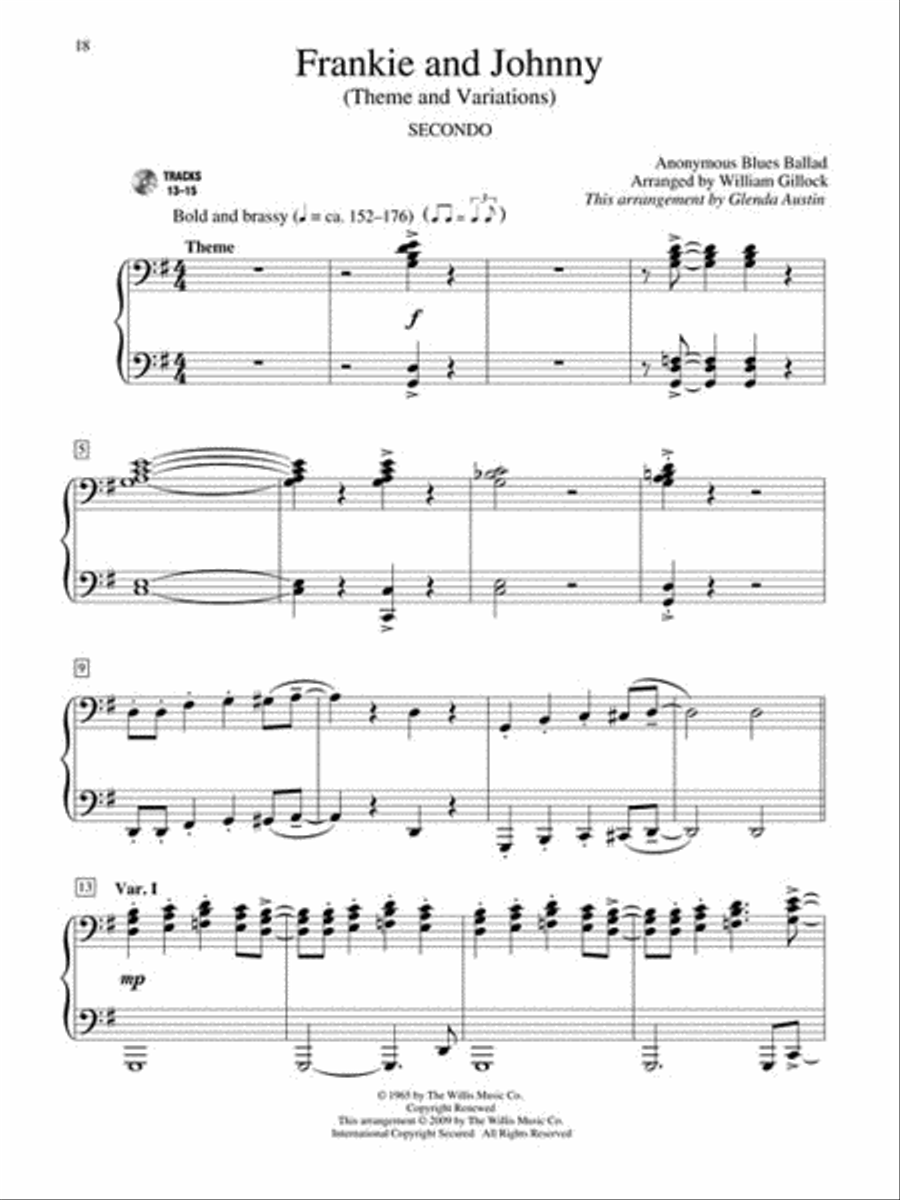 New Orleans Jazz Styles Duets - Book/Online Audio 1 Piano, 4-Hands scores gallery preview page 3