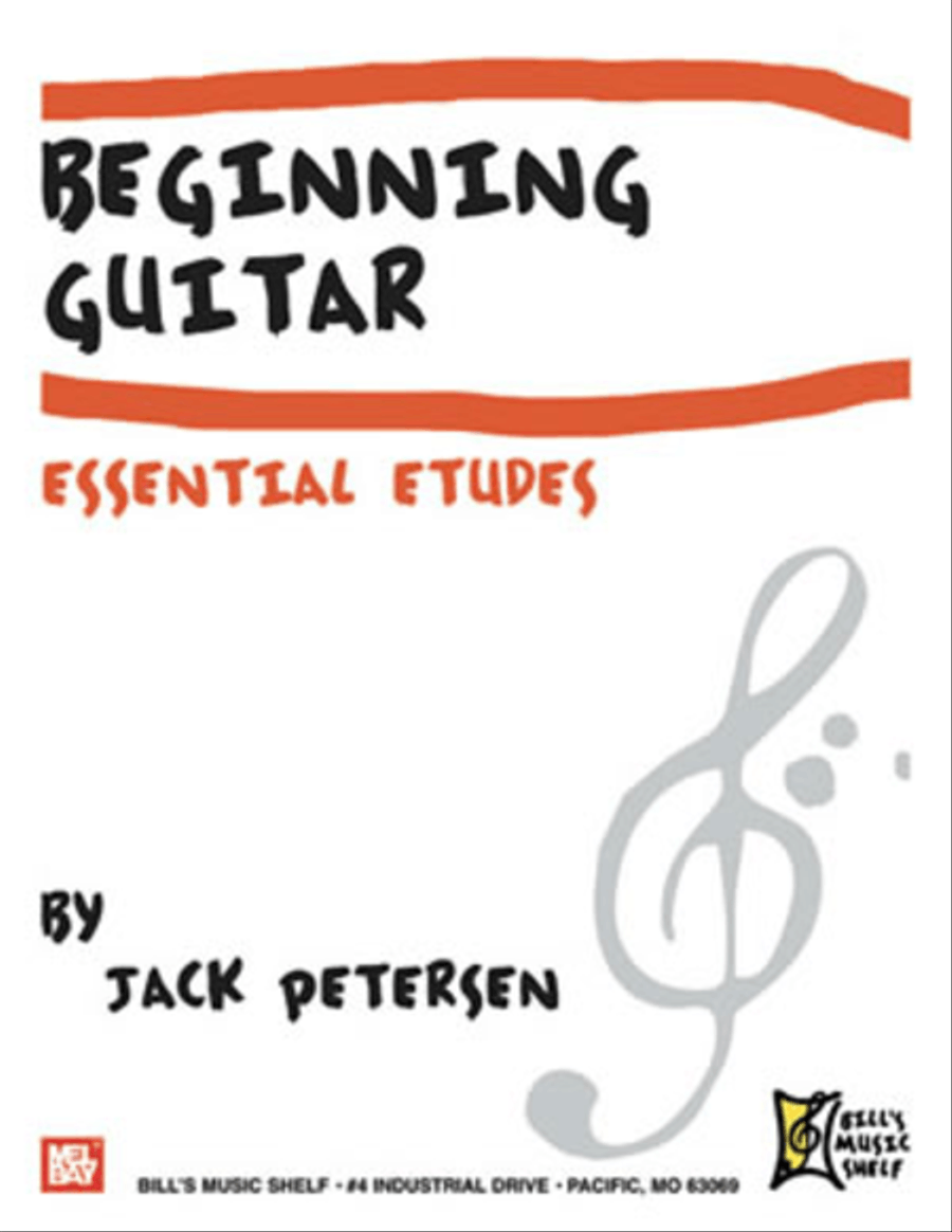 Beginning Guitar: Essential Etudes Classical Guitar scores gallery preview page 1