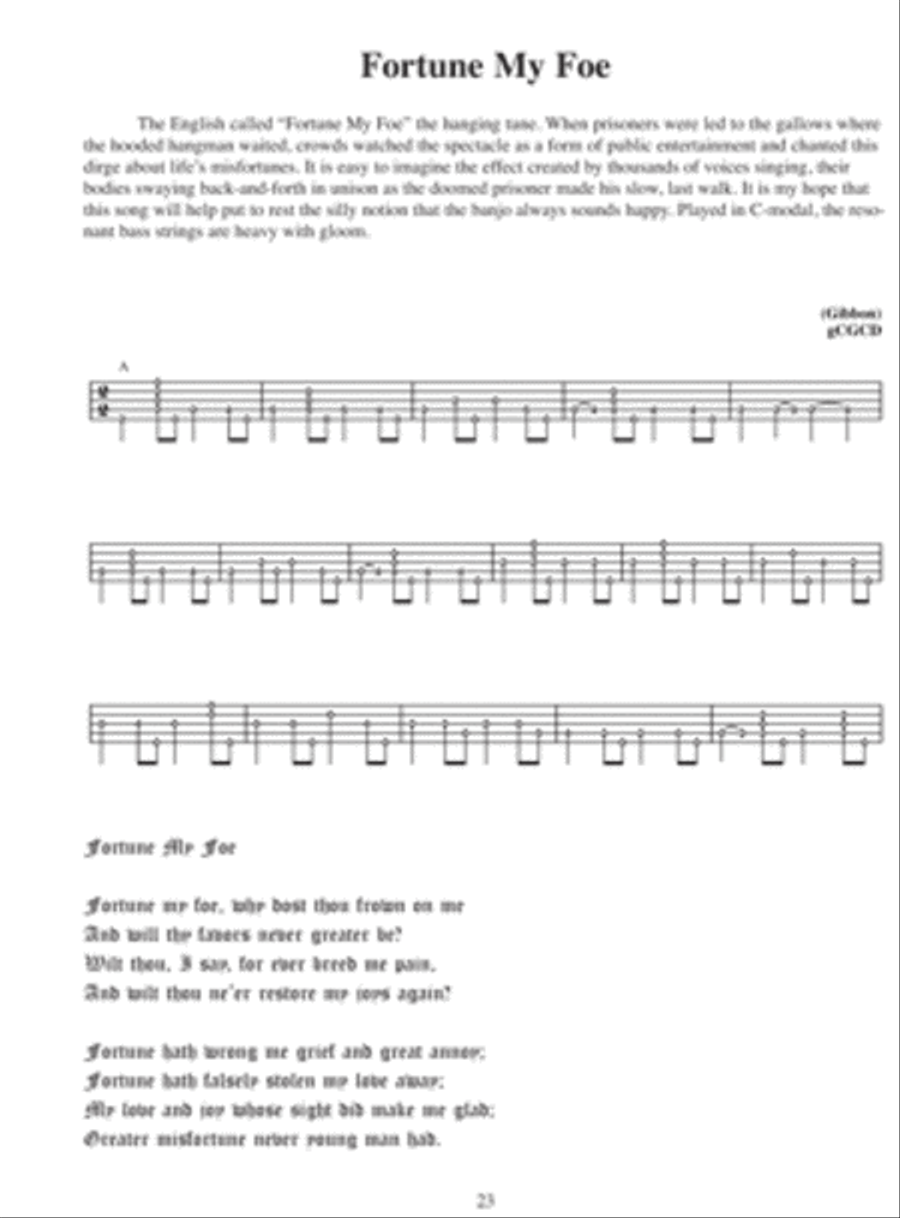 The Bard's Banjo: English Country Clawhammer Banjo Solos 5-String Banjo scores gallery preview page 3