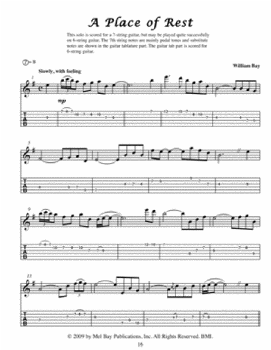 Guitar Meditations - Contemplative Solos Classical Guitar scores gallery preview page 3