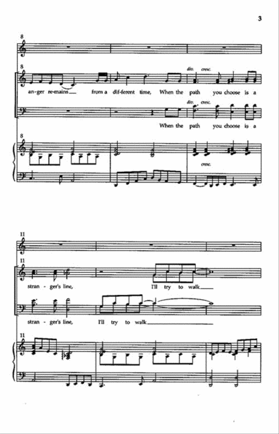 Walk in My Shoes Walk in My Shoes 4-Part scores gallery preview page 3