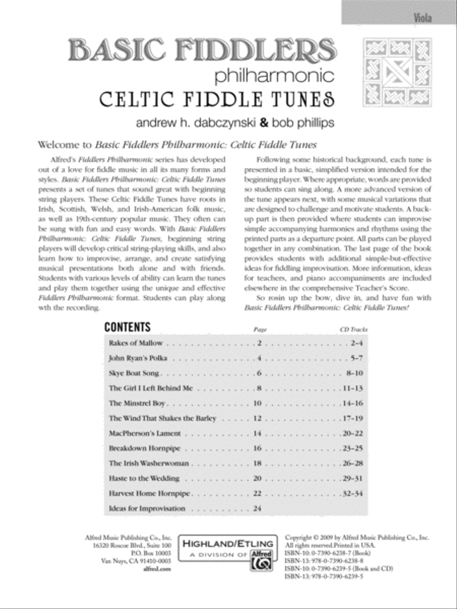 Basic Fiddlers Philharmonic Celtic Fiddle Tunes String Orchestra scores gallery preview page 2