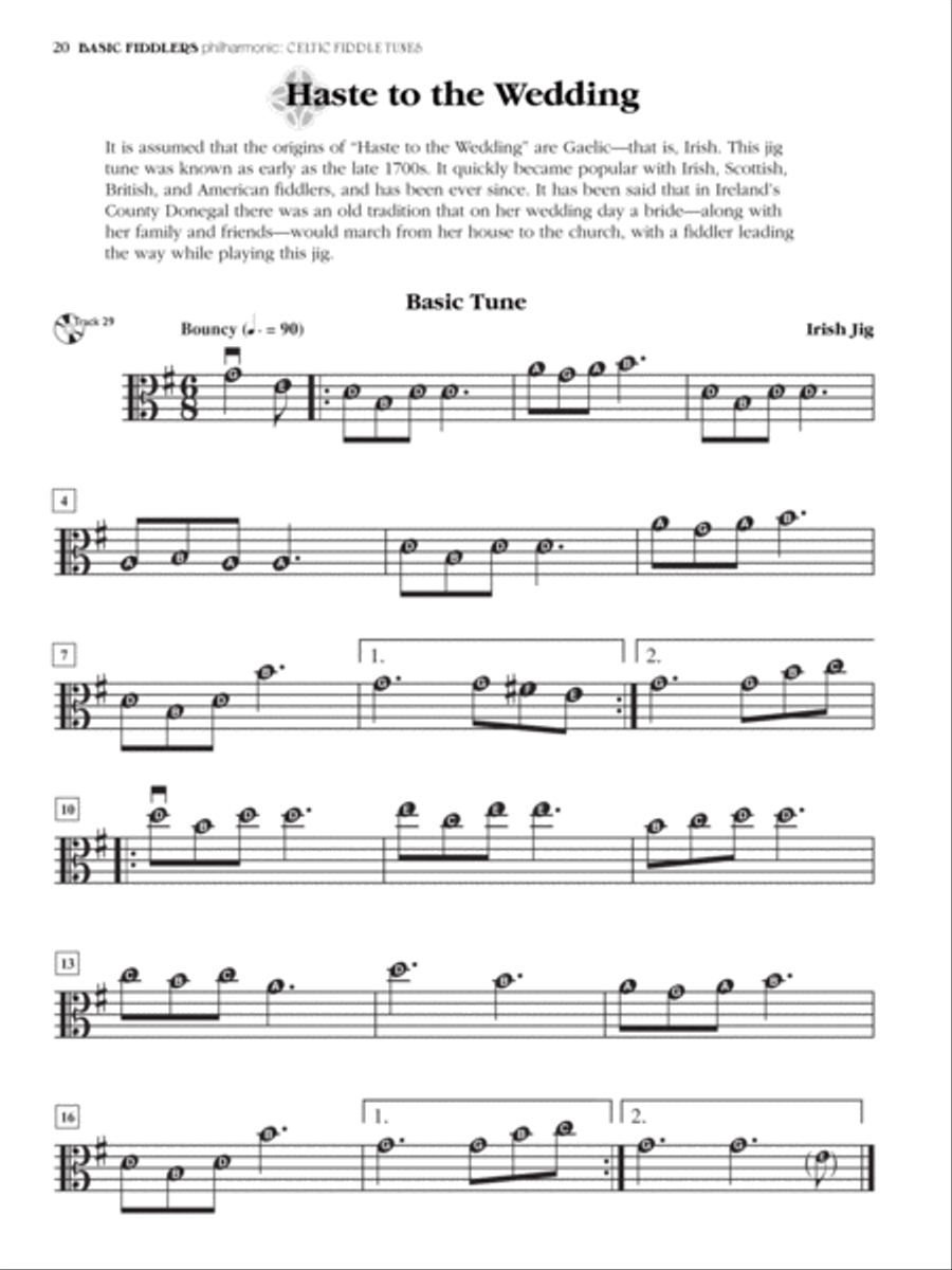 Basic Fiddlers Philharmonic Celtic Fiddle Tunes String Orchestra scores gallery preview page 4