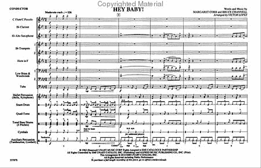 Hey Baby! (from Dirty Dancing) Marching Band scores gallery preview page 2