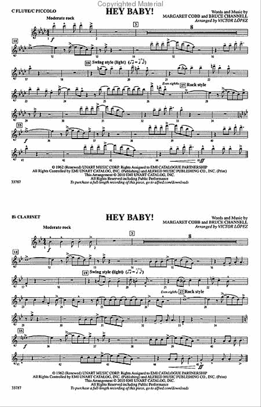Hey Baby! (from Dirty Dancing) Marching Band scores gallery preview page 3