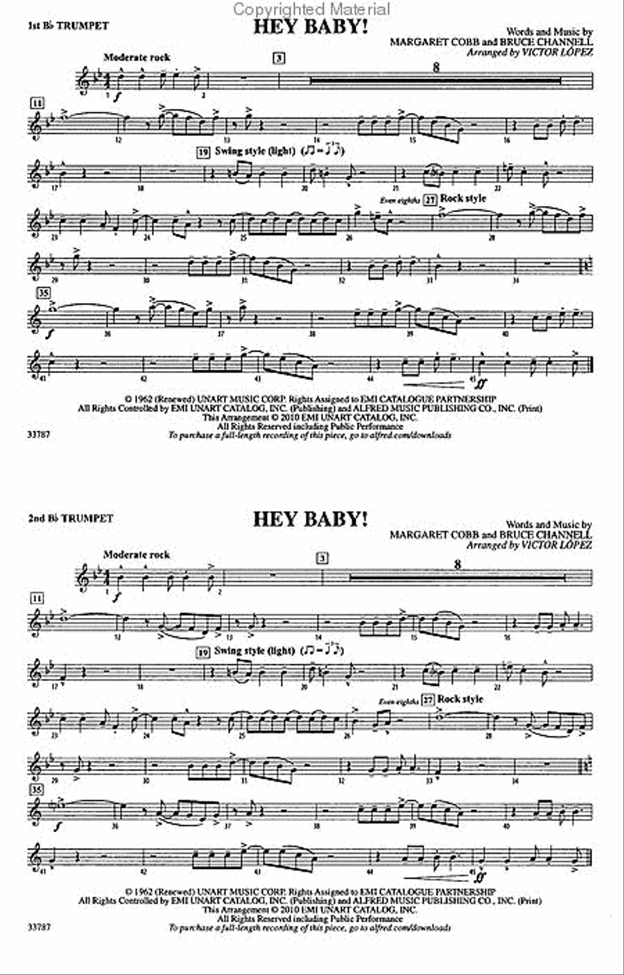 Hey Baby! (from Dirty Dancing) Marching Band scores gallery preview page 4