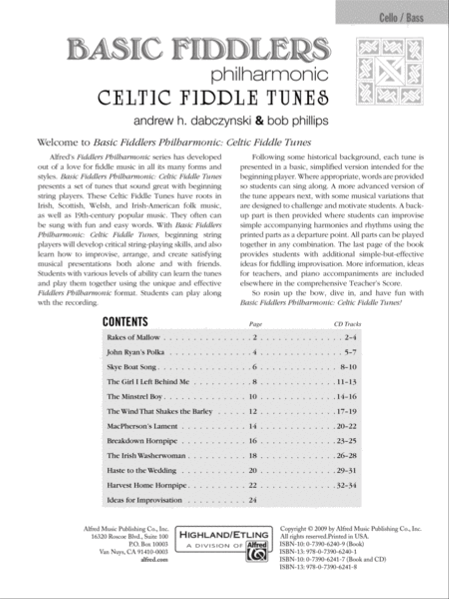 Basic Fiddlers Philharmonic Celtic Fiddle Tunes String Orchestra scores gallery preview page 2