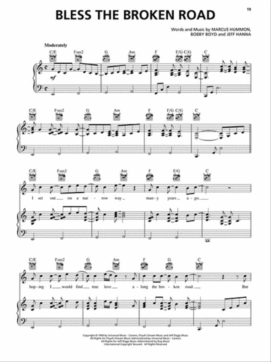 Contemporary Wedding Ballads Piano, Vocal, Guitar scores gallery preview page 3
