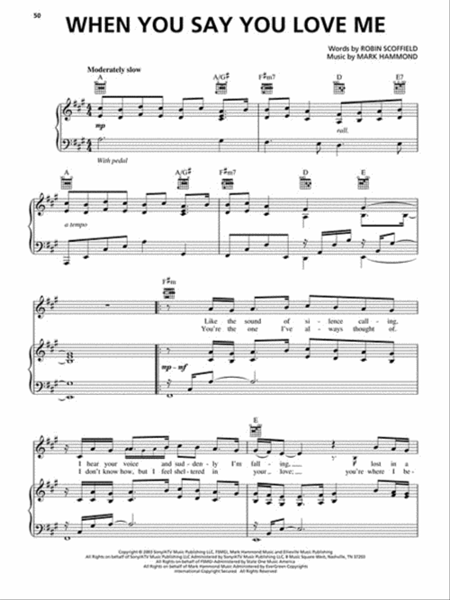 Contemporary Wedding Ballads Piano, Vocal, Guitar scores gallery preview page 4