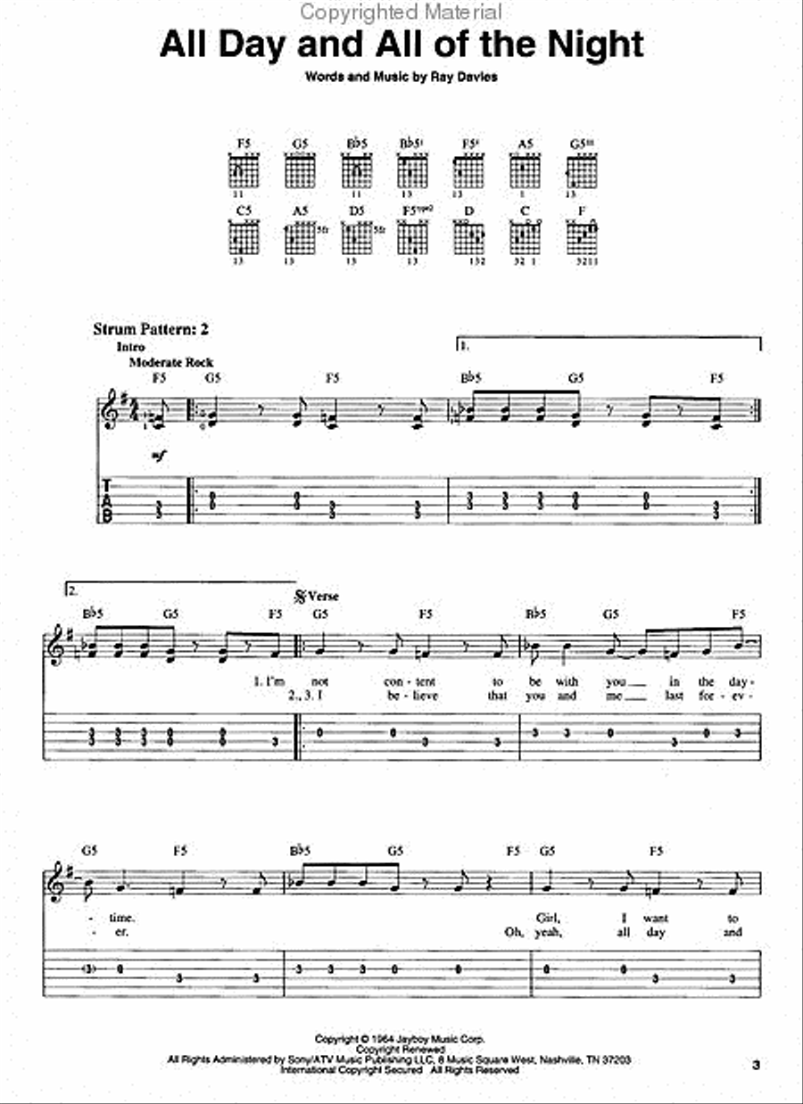 1960s Rock Electric Guitar scores gallery preview page 3