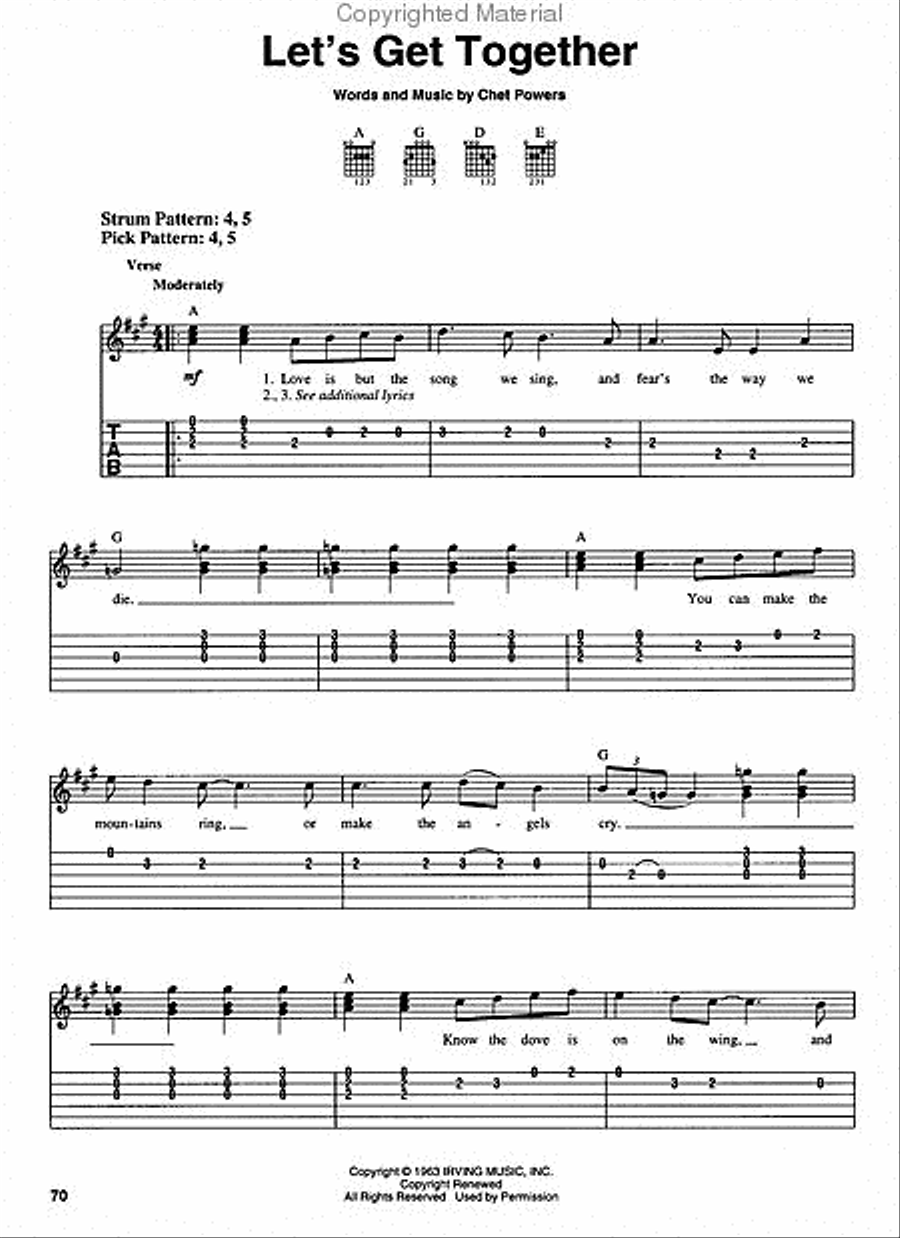1960s Rock Electric Guitar scores gallery preview page 5