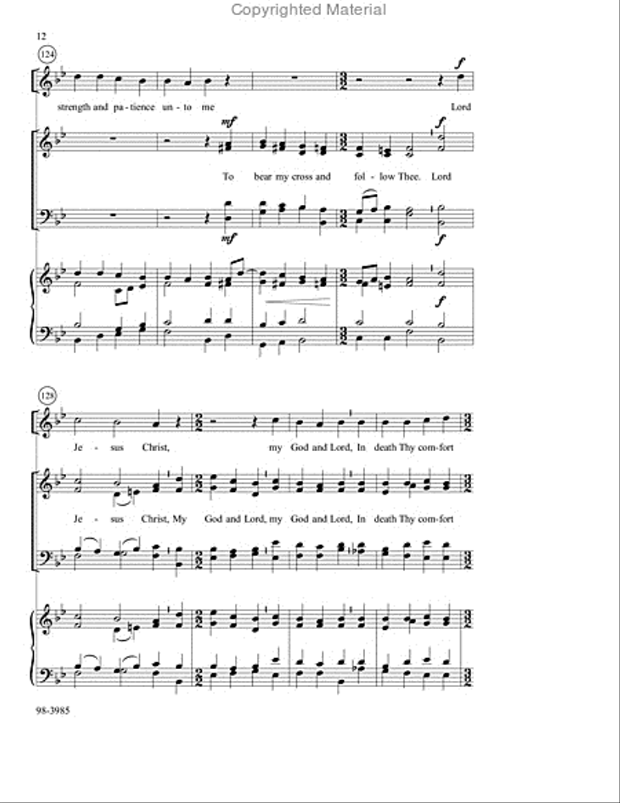 Lord, Thee I Love with All My Heart (Burkhardt) 4-Part scores gallery preview page 5