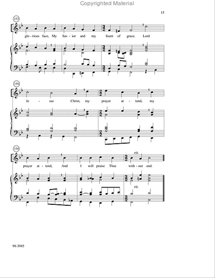 Lord, Thee I Love with All My Heart (Burkhardt) 4-Part scores gallery preview page 7