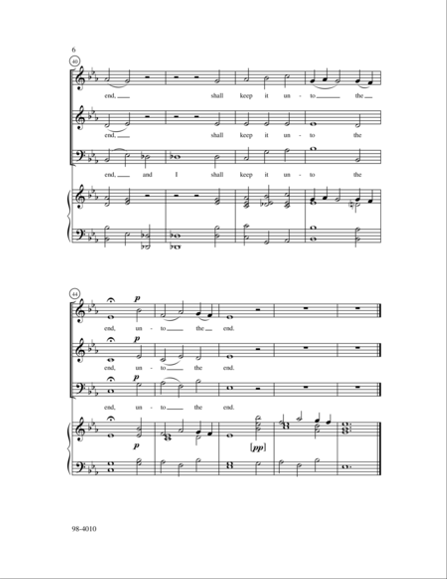 Teach Me, O Lord Choir scores gallery preview page 5