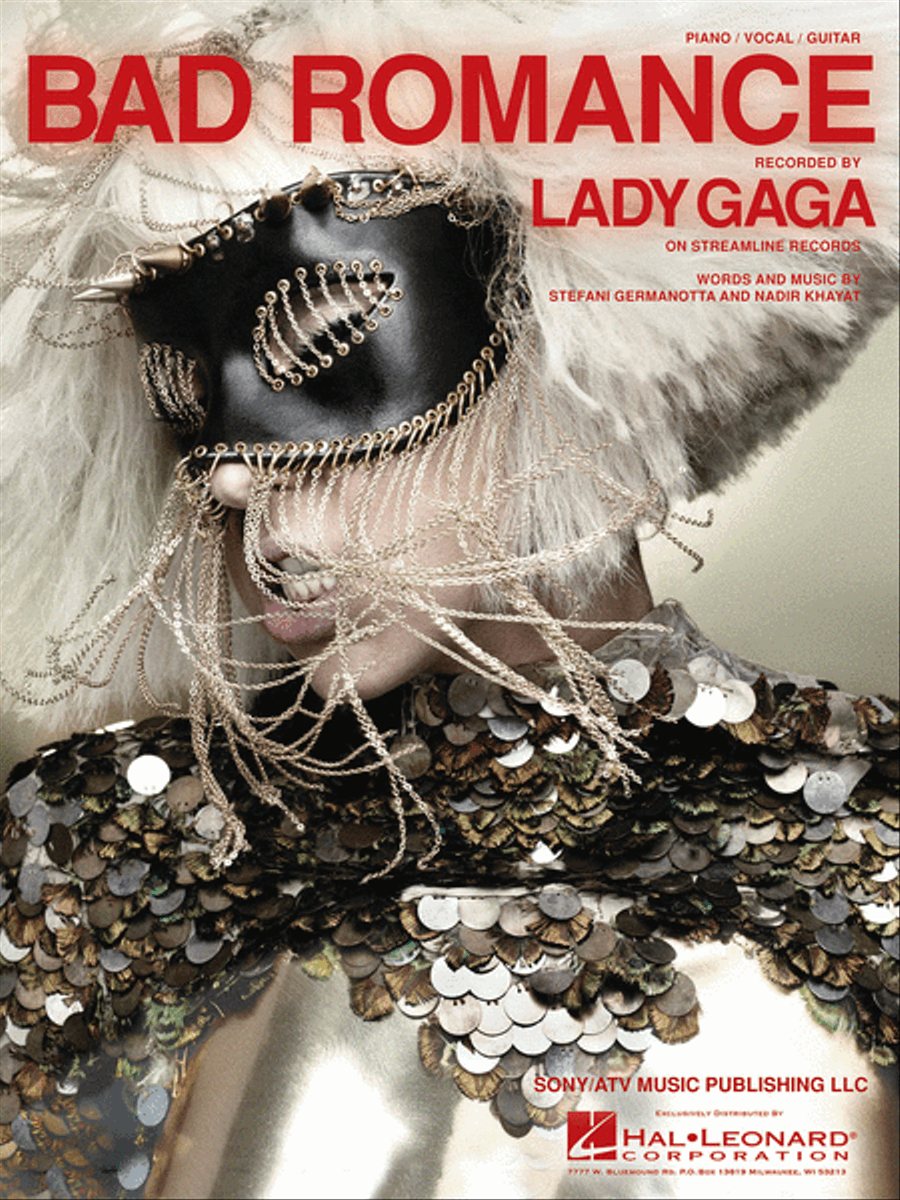 Bad Romance Piano, Vocal, Guitar scores gallery preview page 1