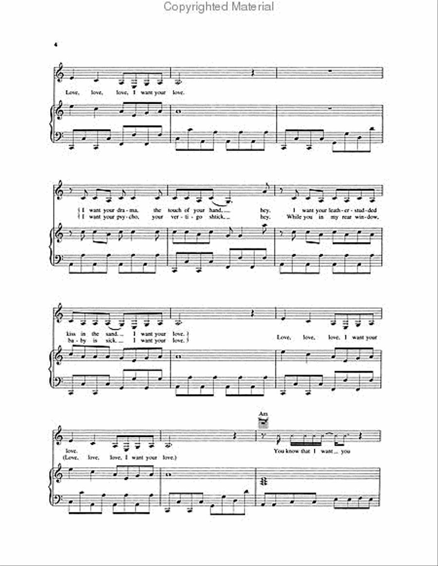 Bad Romance Piano, Vocal, Guitar scores gallery preview page 3