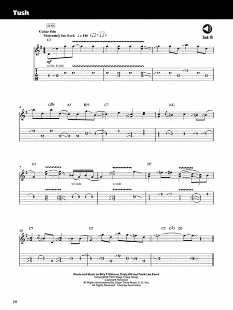 25 Great Classic Rock Guitar Solos Electric Guitar scores gallery preview page 6