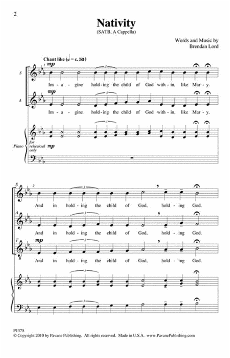 Nativity Nativity 4-Part scores gallery preview page 2