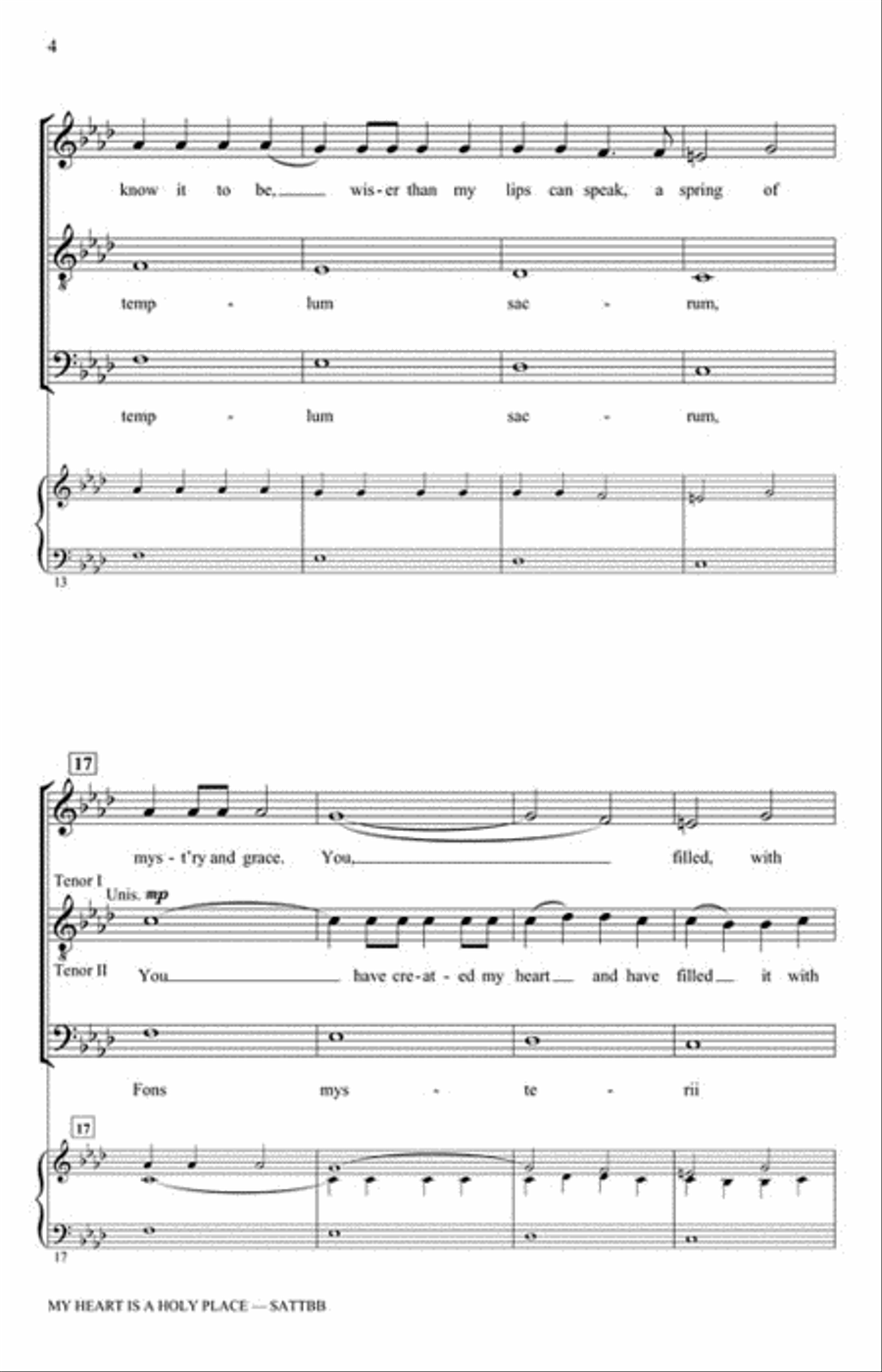 My Heart Is a Holy Place My Heart Is a Holy Place A Cappella scores gallery preview page 3