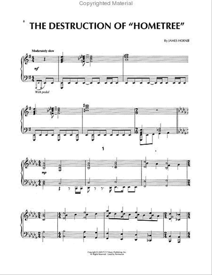 Avatar Piano Solo scores gallery preview page 2