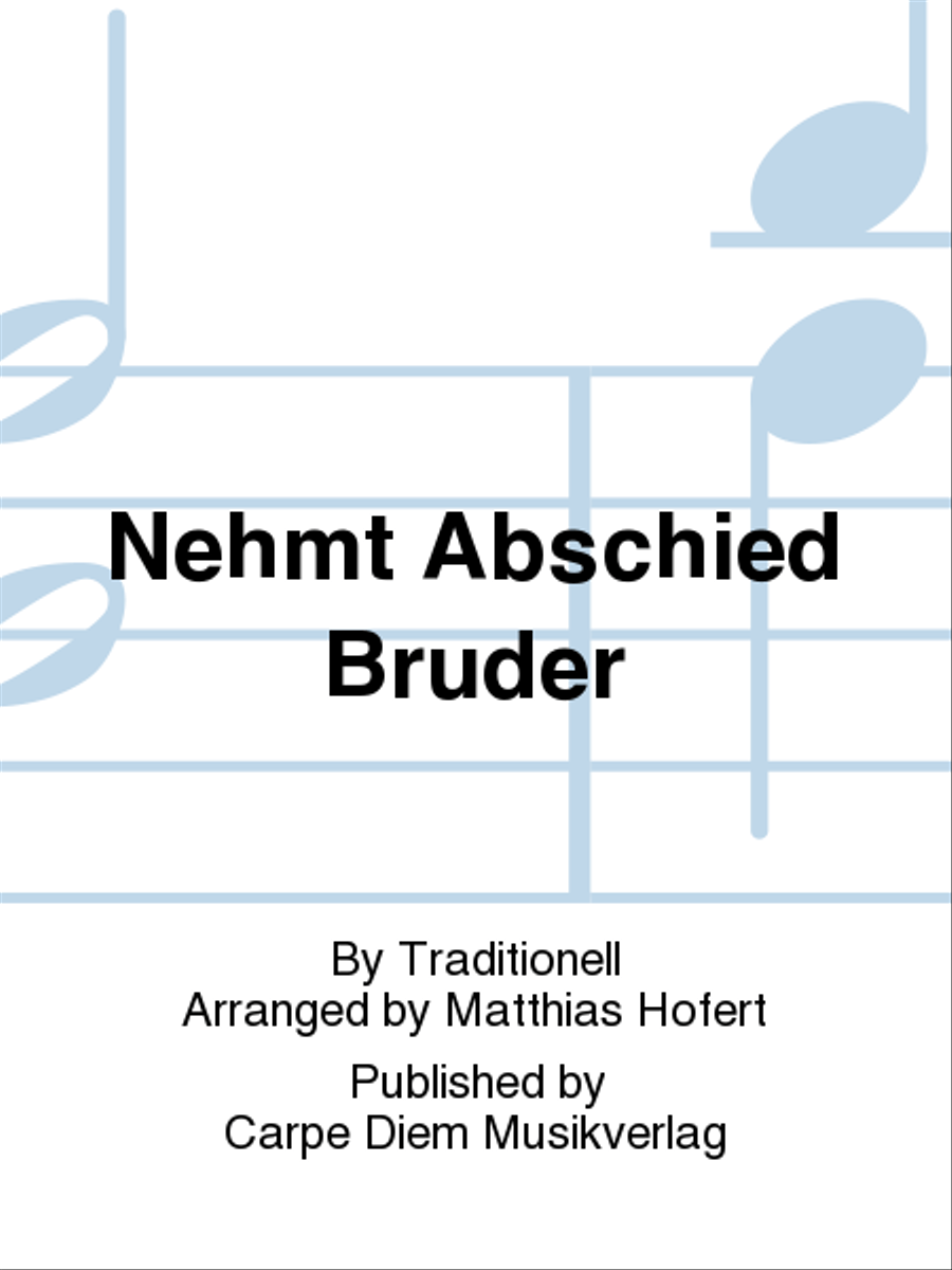 Nehmt Abschied Bruder Concert Band scores gallery preview page 1