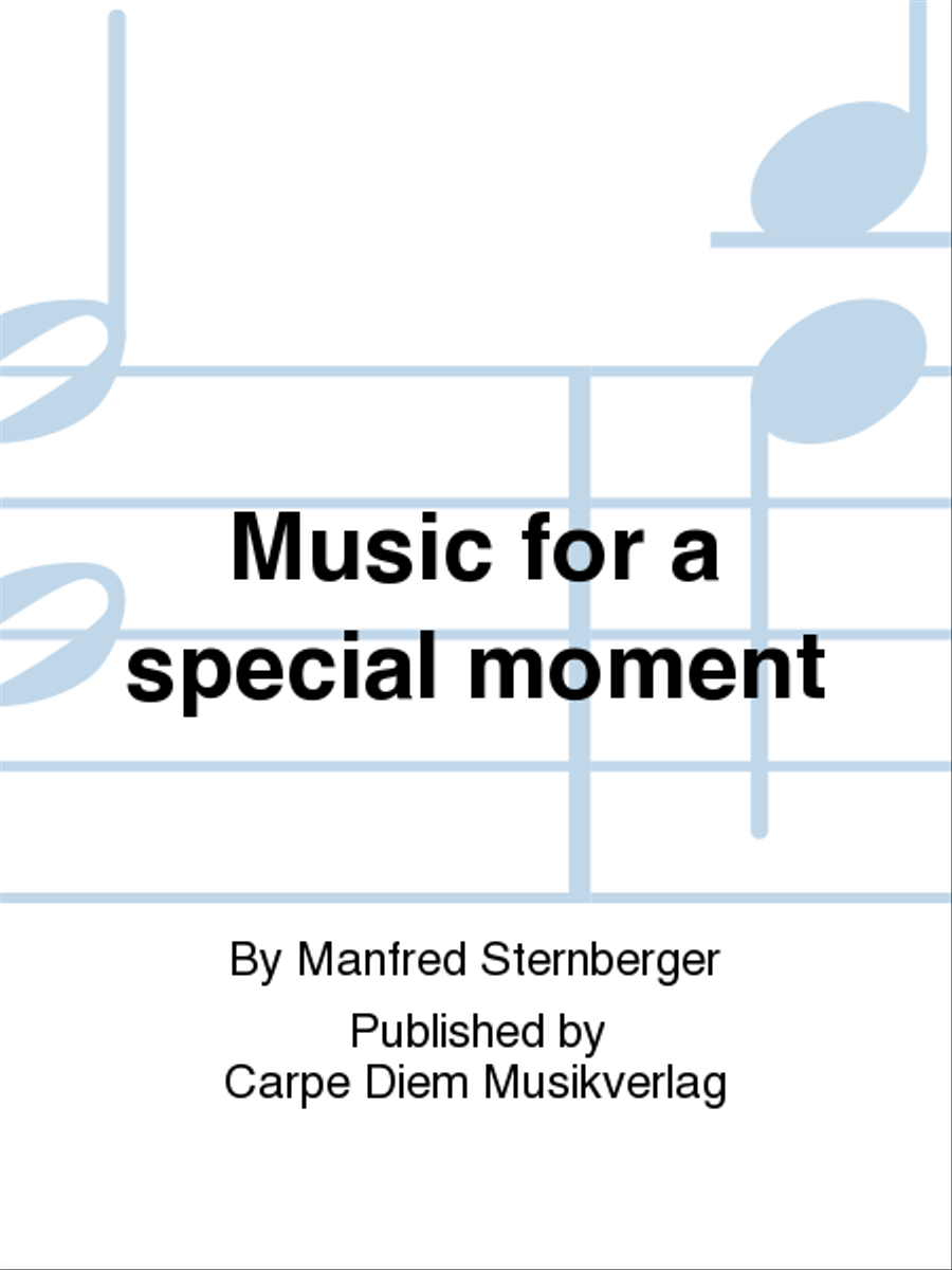 Music for a special moment Concert Band scores gallery preview page 1