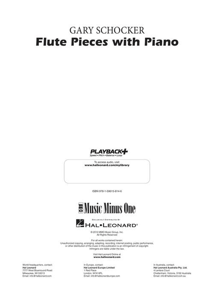 Gary Schocker – Flute Pieces with Piano Flute Solo scores gallery preview page 3