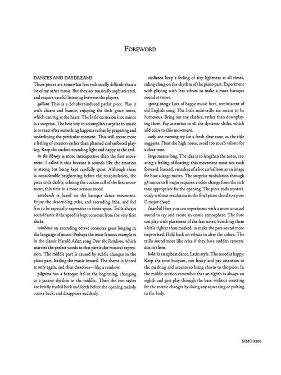 Gary Schocker – Flute Pieces with Piano Flute Solo scores gallery preview page 5