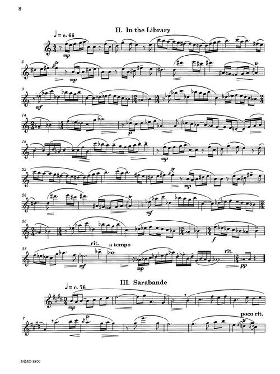 Gary Schocker – Flute Pieces with Piano Flute Solo scores gallery preview page 10