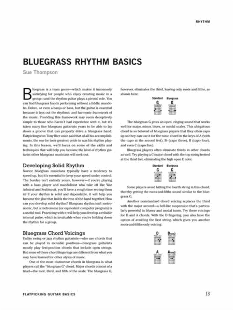 Flatpicking Guitar Basics Acoustic Guitar scores gallery preview page 11