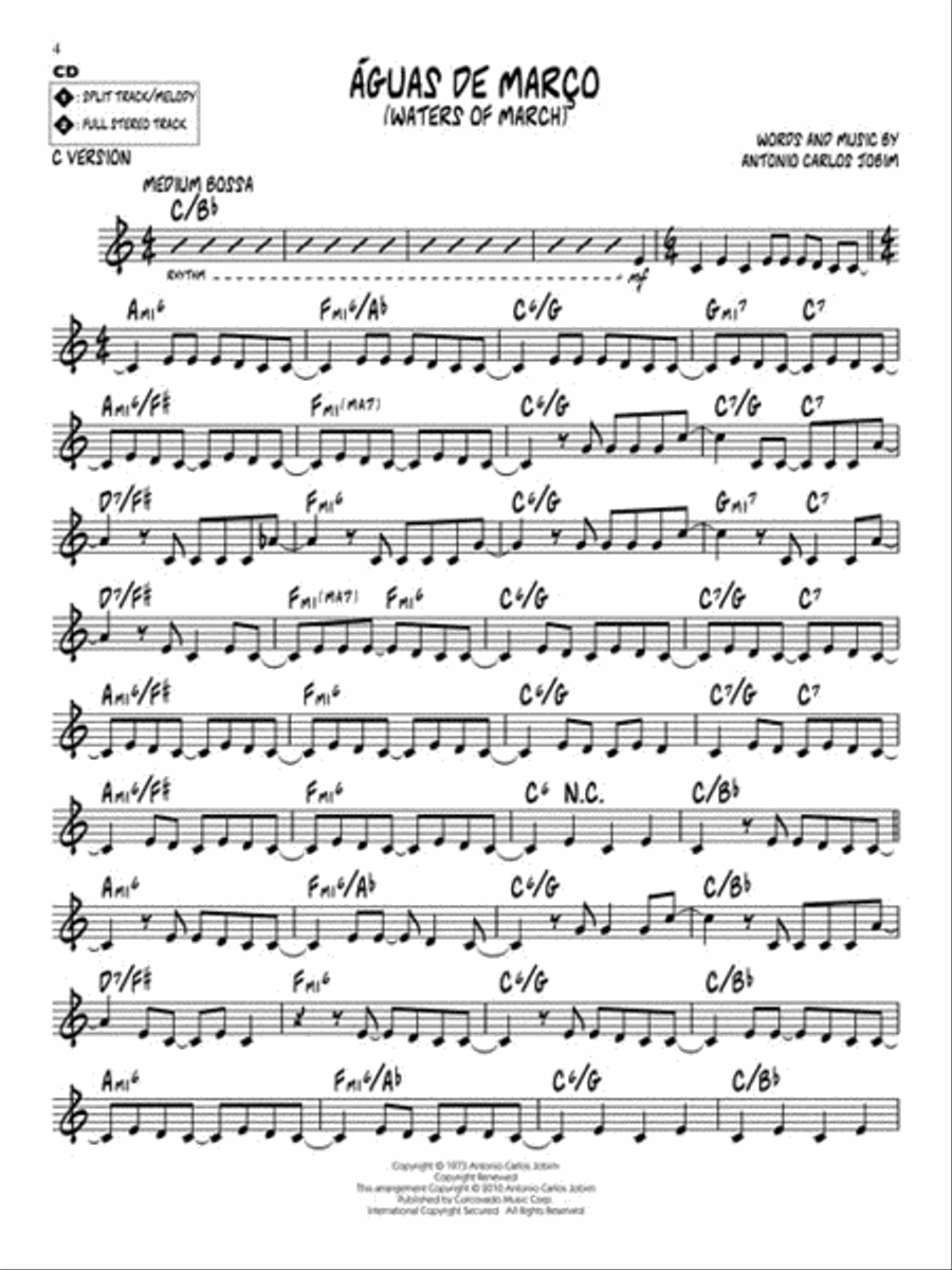 Antonio Carlos Jobim – More Hits C Instrument scores gallery preview page 4