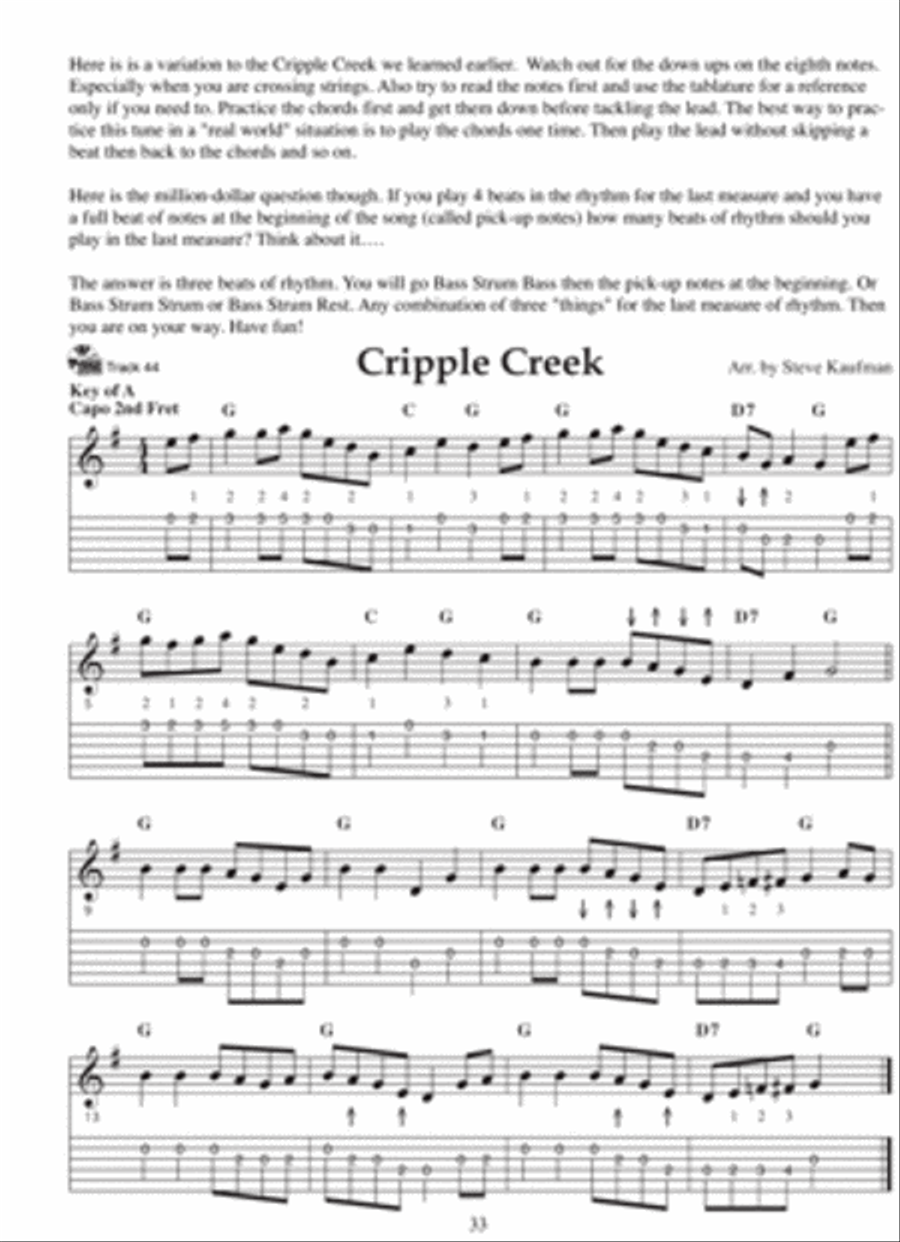 My First Bluegrass Guitar Picking Songs Acoustic Guitar scores gallery preview page 4