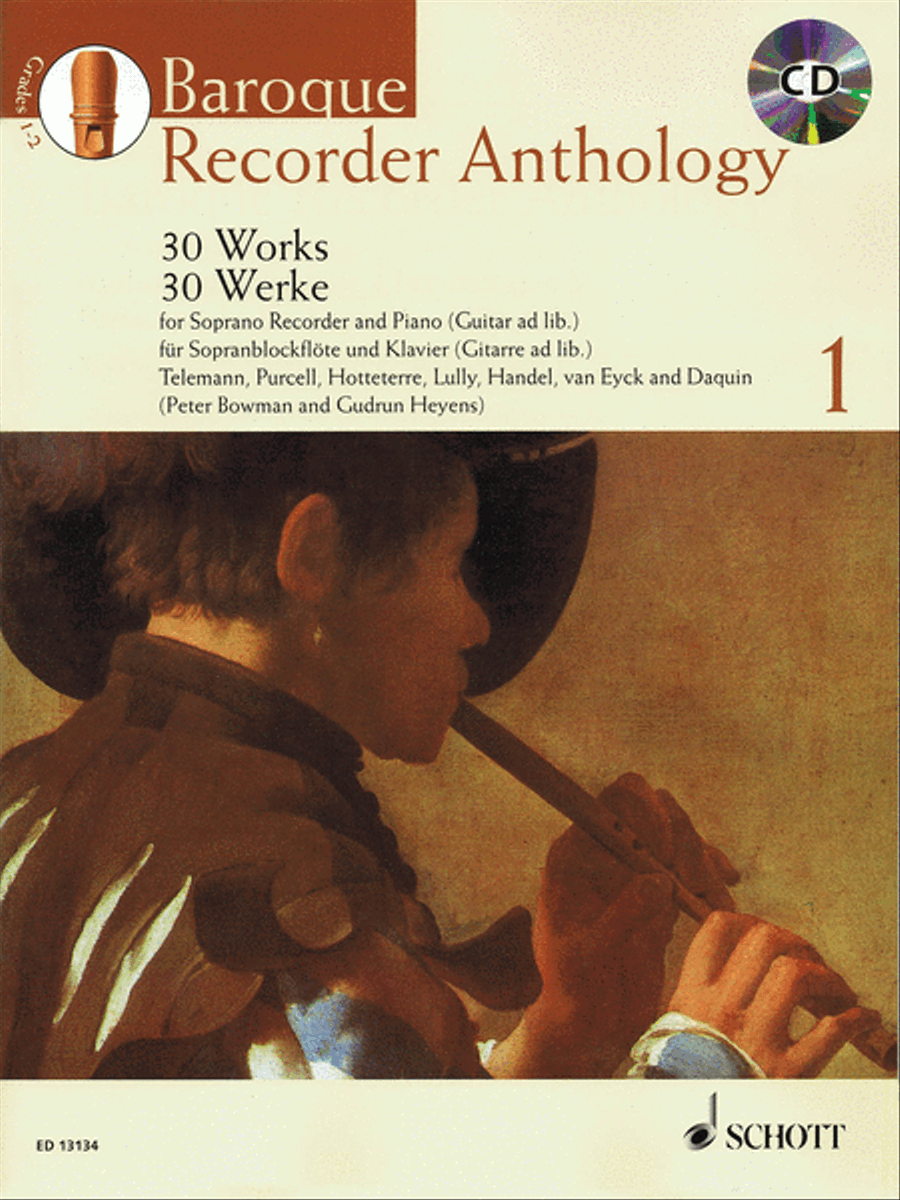 Baroque Recorder Anthology – Vol. 1 Soprano Recorder scores gallery preview page 1