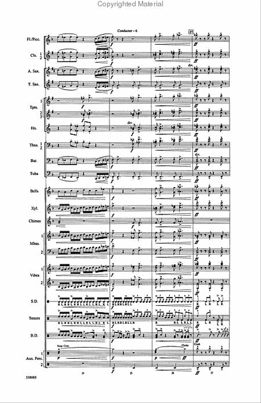 Daedalus, Part 1: Labyrinth and Minotaur Marching Band scores gallery preview page 3