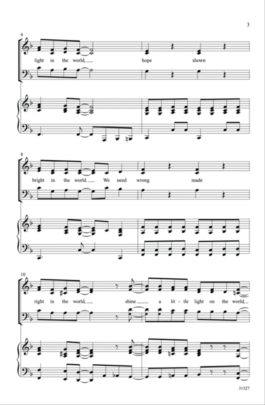 Shine a Little Light Shine a Little Light 3-Part scores gallery preview page 3