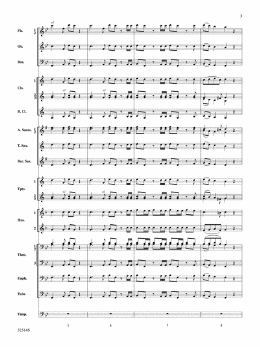 Hallelujah Chorus (From The Messiah) Concert Band scores gallery preview page 3