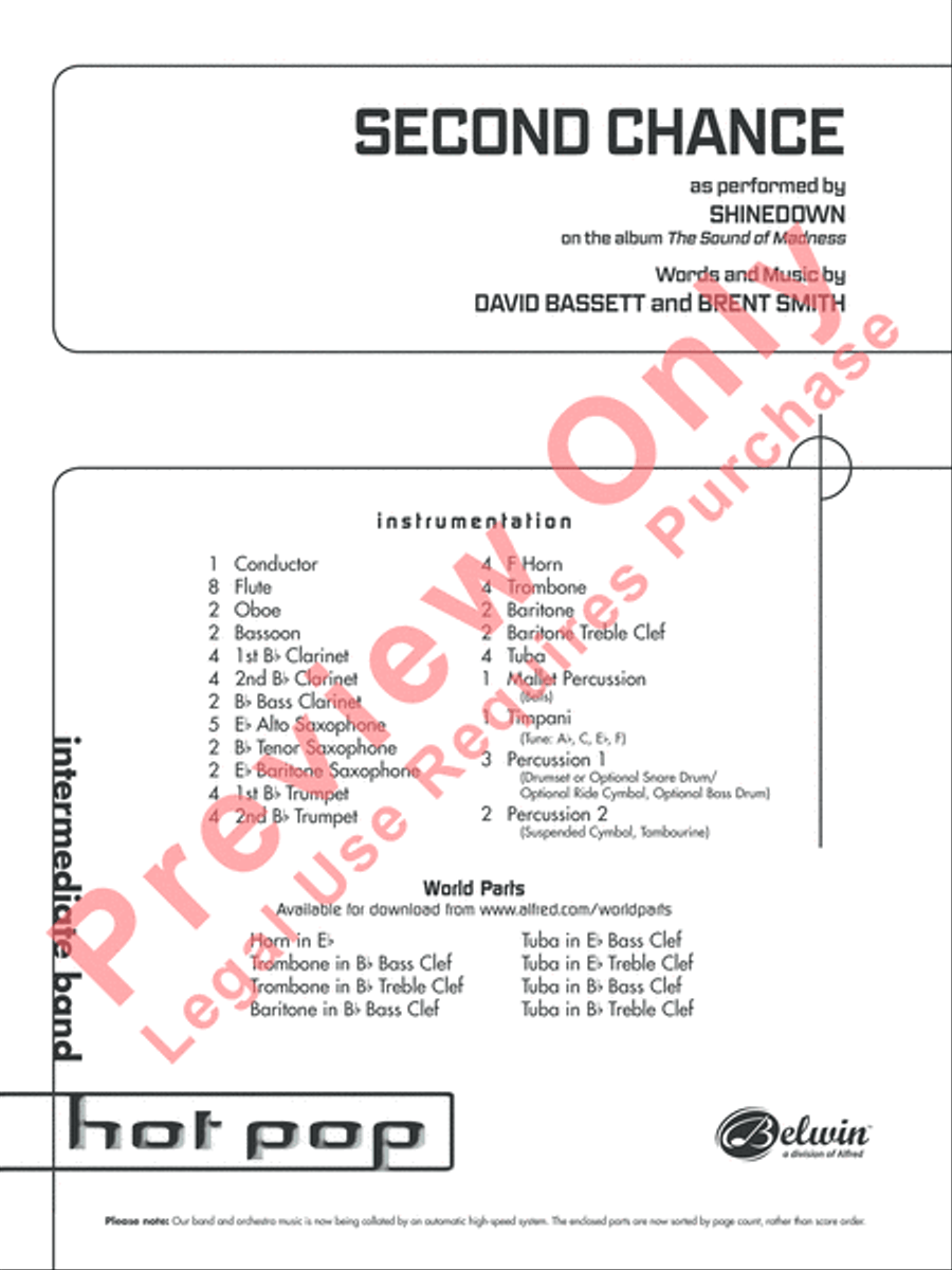 Second Chance Second Chance Concert Band scores gallery preview page 2