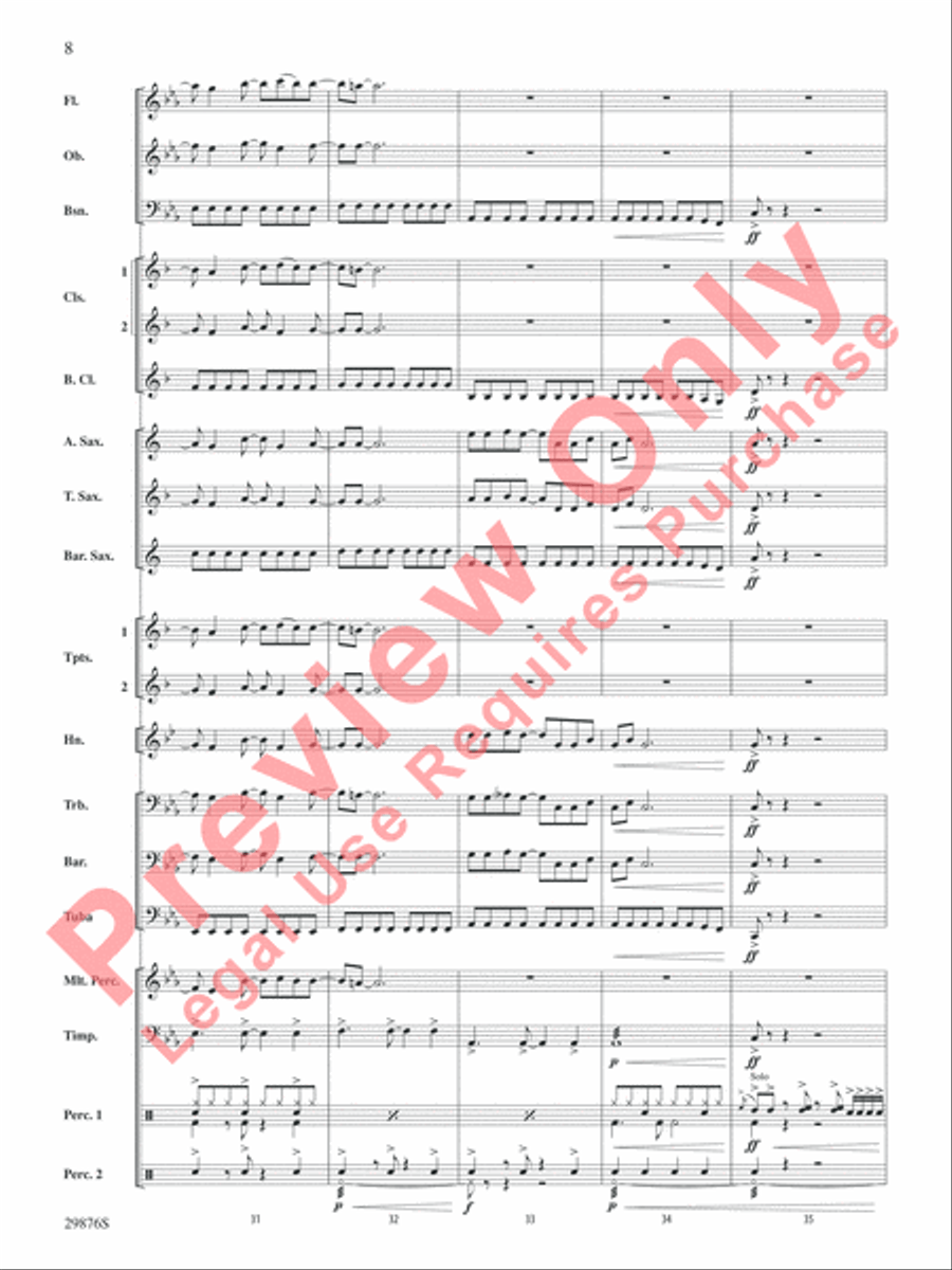 Second Chance Second Chance Concert Band scores gallery preview page 9